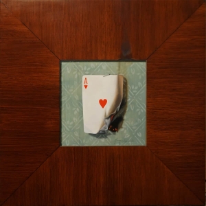 HEARTBURN-oil-on-panel-12-x-12-inches