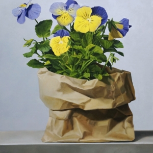 Petunias-oil-on-panel-14-x-11-inches